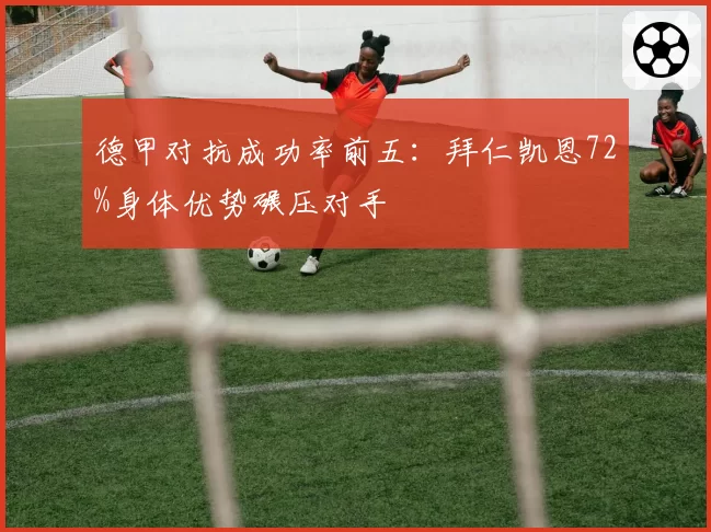 德甲对抗成功率前五:拜仁凯恩72%身体优势碾压对手